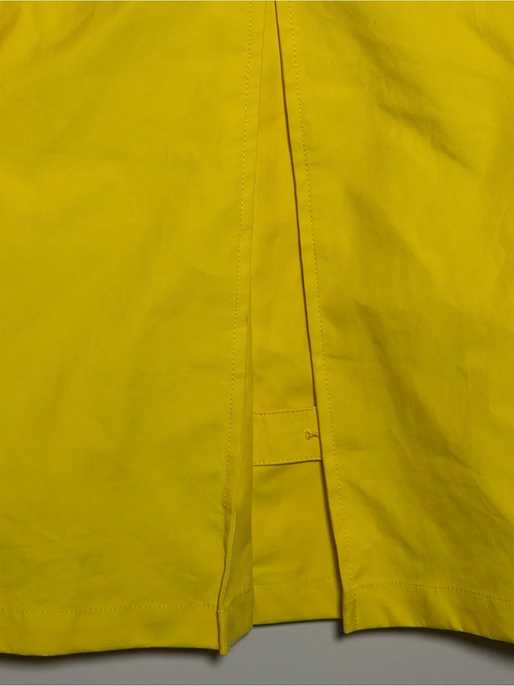 Ralph Lauren Girls Yellow Hooded Raincoat Jacket 4T Cotton Button Front Hood